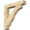 Ekena Millwork Balboa Block Rough Sawn Bracket w/ Offset Brace, Douglas Fir, 8"W x 44"D x 44"H BKT0806X44X44BOA05RDF - alternate 1